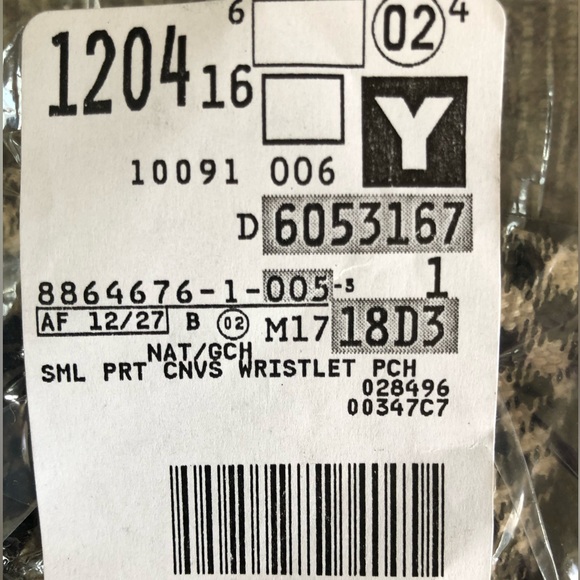 NWT Lands End Small Canvas Zipper Pouch/Wristlet - Picture 6 of 7